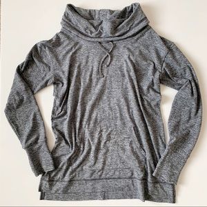 Aerie gray marled cowl neck top